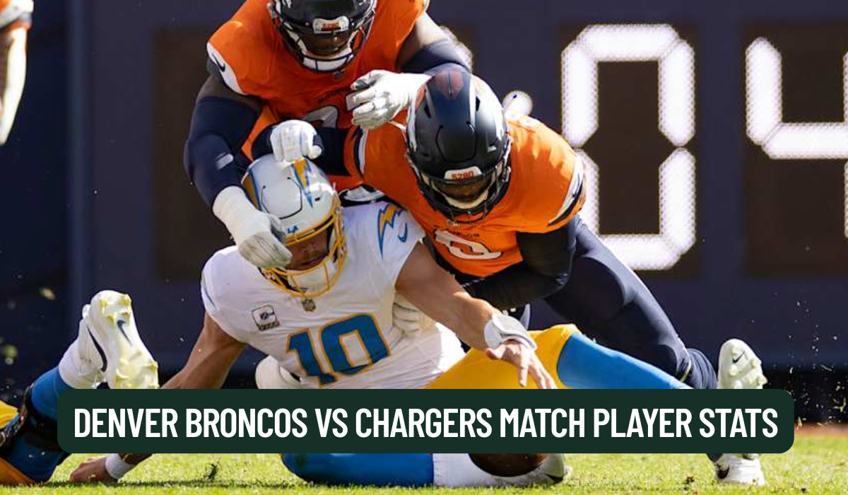 Denver Broncos vs Chargers Match Player Stats