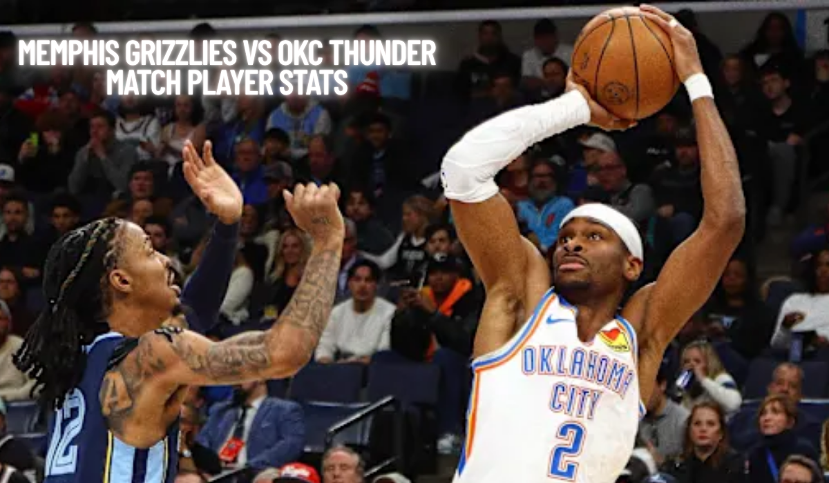 Memphis Grizzlies VS Okc Thunder Match Player Stats