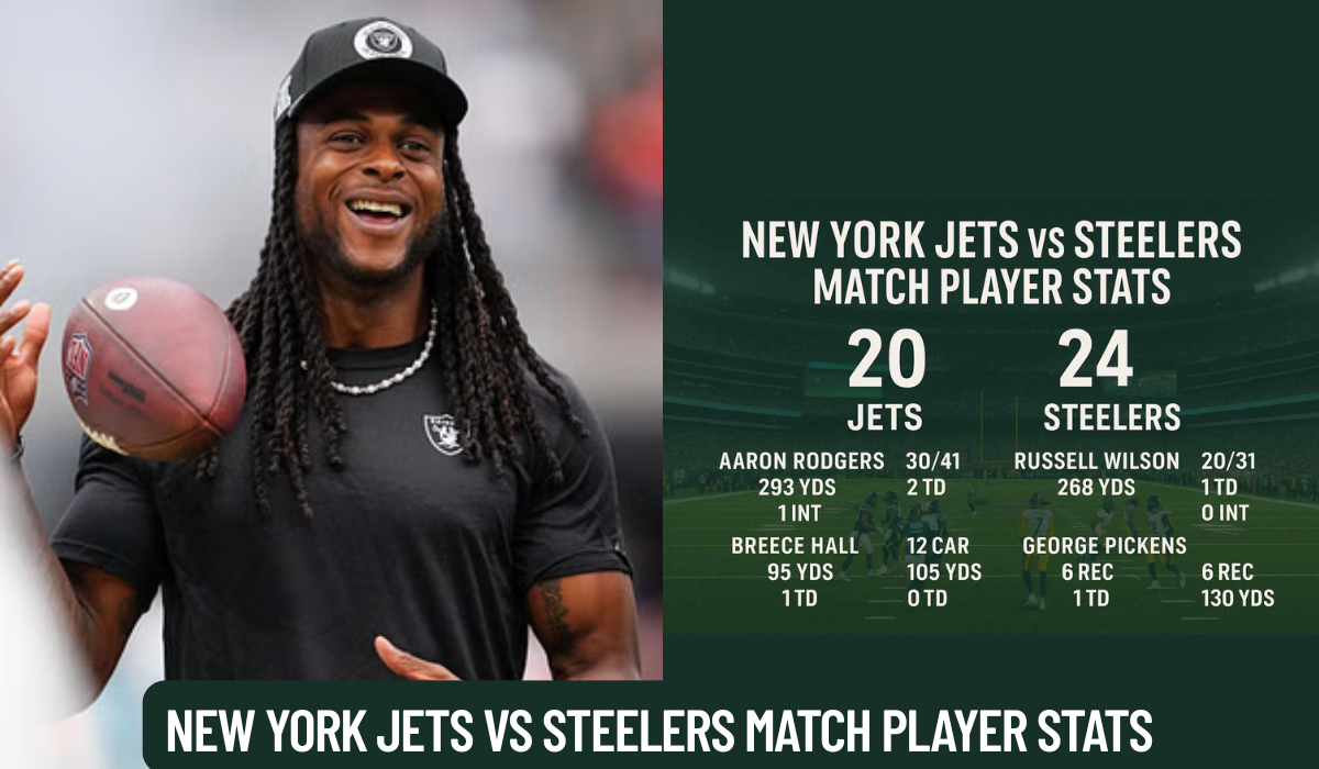 new york jets vs steelers match player stats