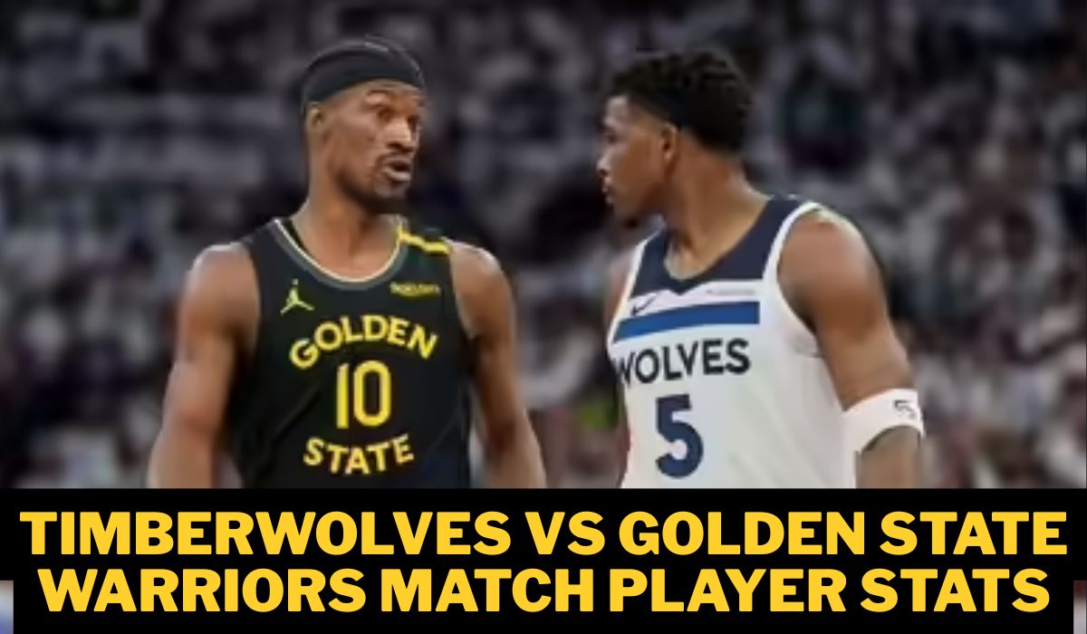 A statistics table showing individual player performance from the basketball game between the Minnesota Timberwolves and the Golden State Warriors. Explore timberwolves vs golden state warriors match player stats.